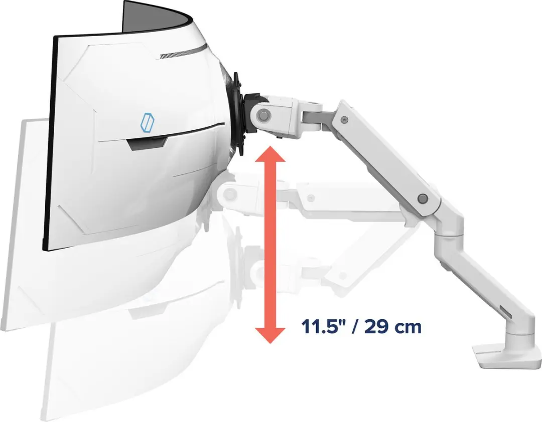 Ergotron HX Series HX Arm Bureau Wit - 57" - afbeelding 6 van 6