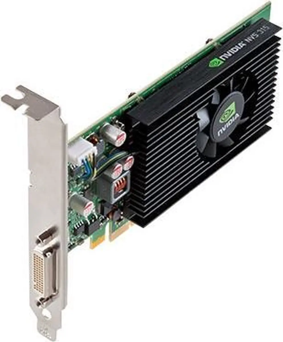 PNY NVS 315 VCNVS315DP-PB Videokaart - 1GB GDDR3 - Groen