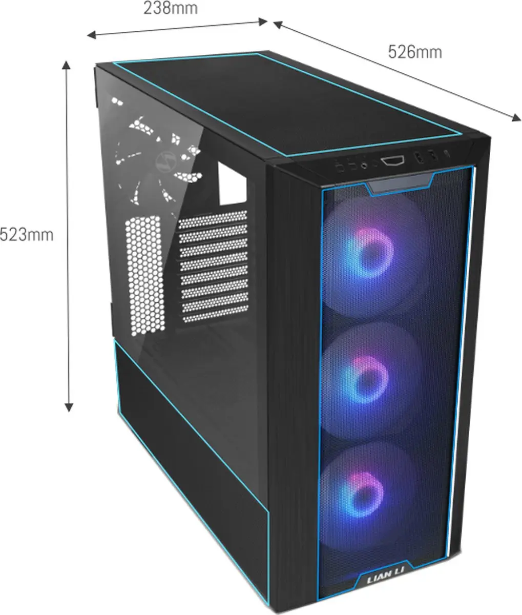 Lian Li LANCOOL III Midi-Tower PC-behuizing - Zwart