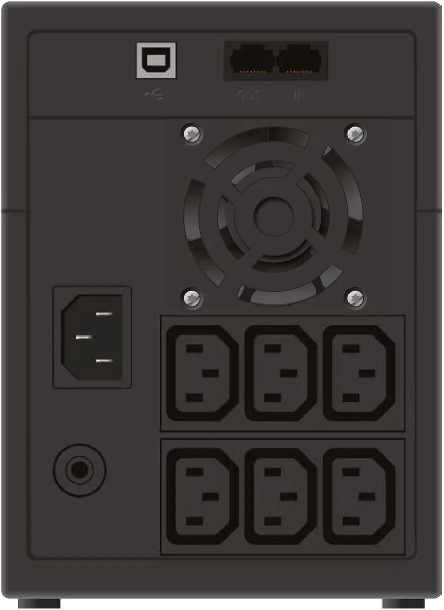 PowerWalker VI 2200 LCD USV 1200W - 6 Stopcontacten - Zwart