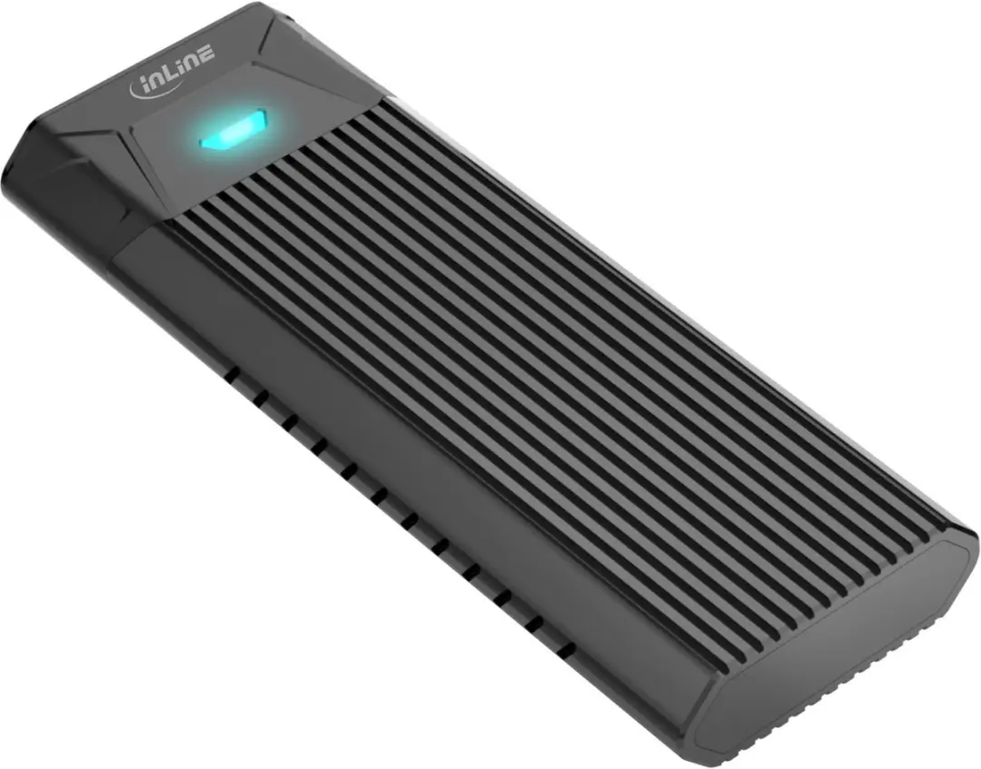 InLine USB3.2 Gen.2 USB-C naar M.2 SSD Behuizing - Zwart