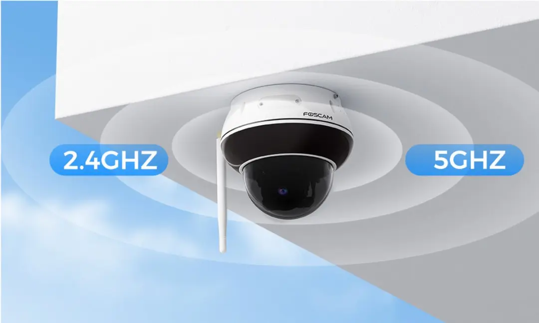 Foscam D8T 4K Vandalismebestendige WiFi PT Buitencamera - Wit
