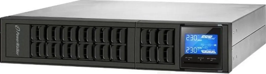 PowerWalker VFI 1000CRM LCD UPS 800W - 3 Stopcontacten - Zwart