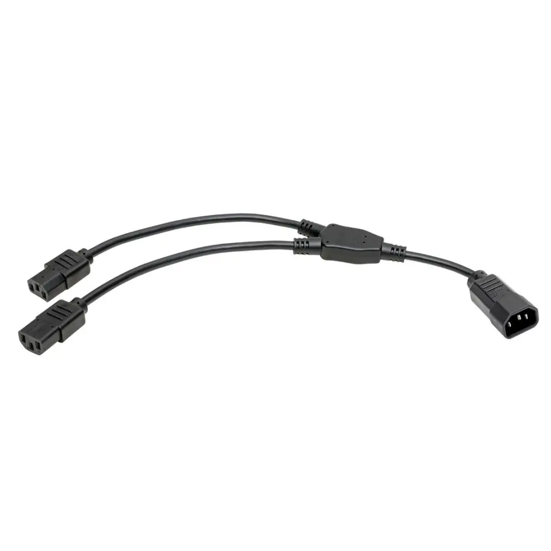 Tripp Lite P004-18N-2C13 C14 naar 2x C13 Splitter - 10A - Zwart