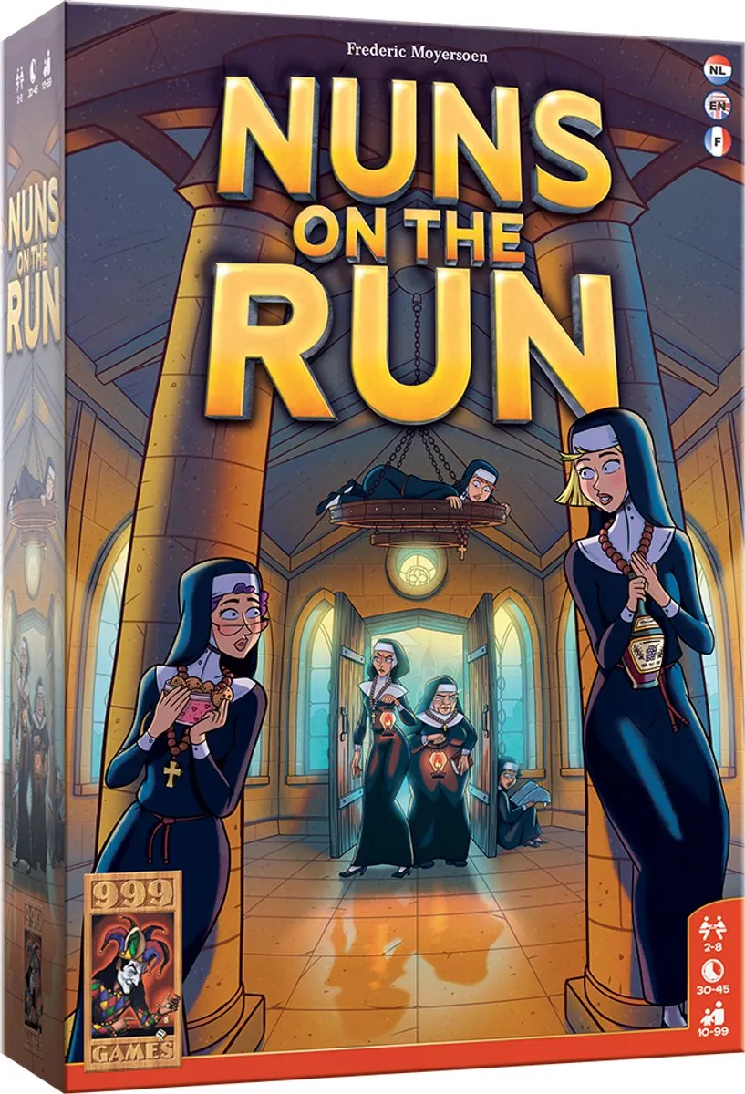 999 Games Nuns on the Run Verstoppertje aan Tafel - 2-8 Spelers