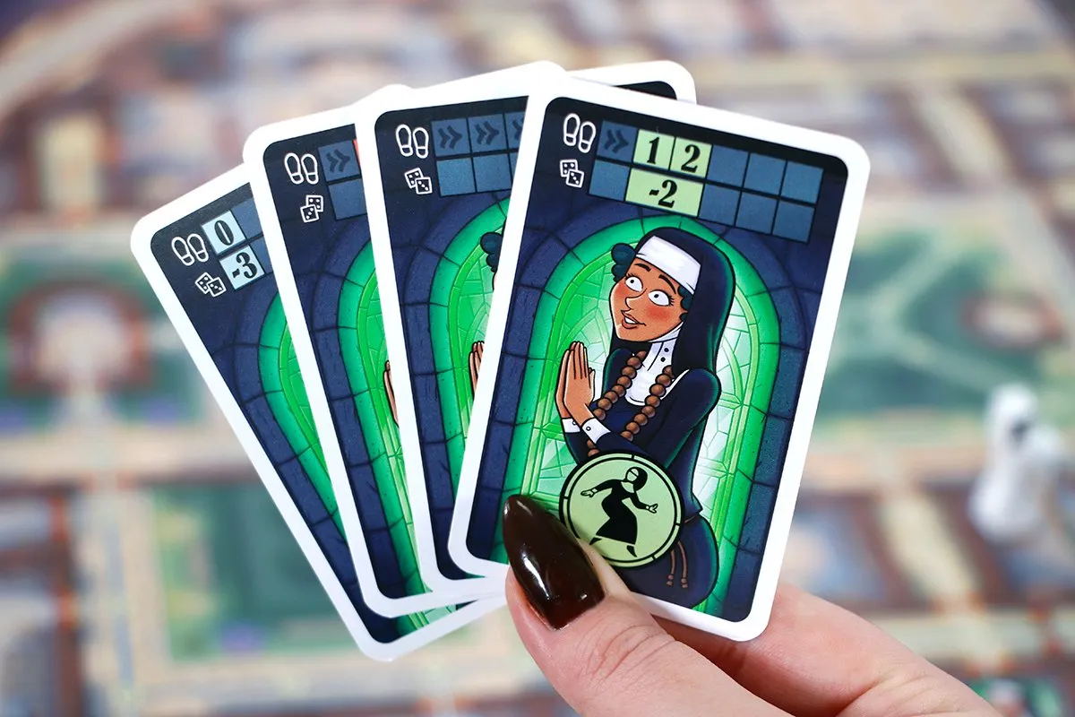 999 Games Nuns on the Run Verstoppertje aan Tafel - 2-8 Spelers - afbeelding 6 van 6