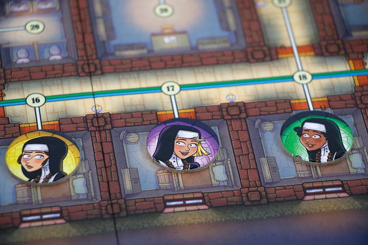 999 Games Nuns on the Run Verstoppertje aan Tafel - 2-8 Spelers
