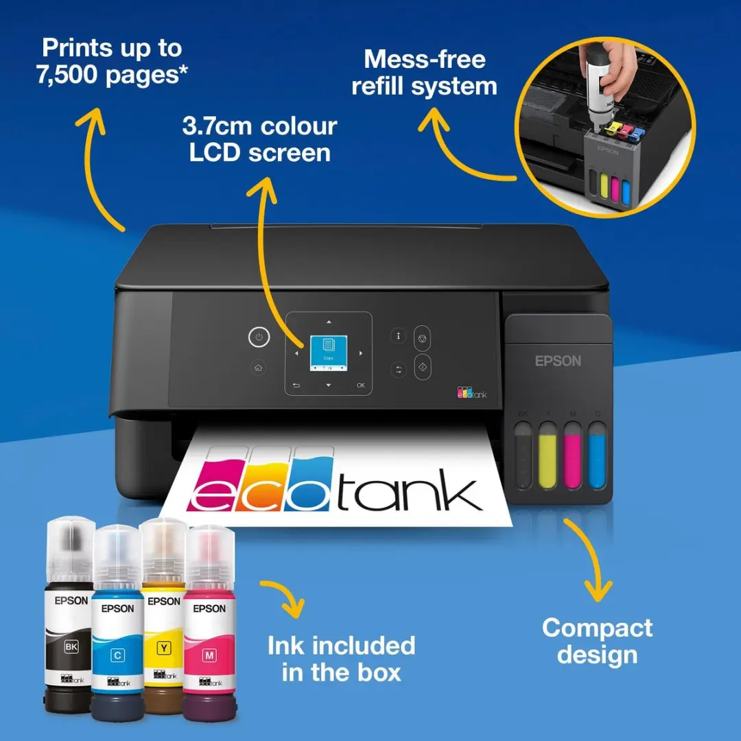 Epson EcoTank ET-2920 Inkjetprinter - Zwart