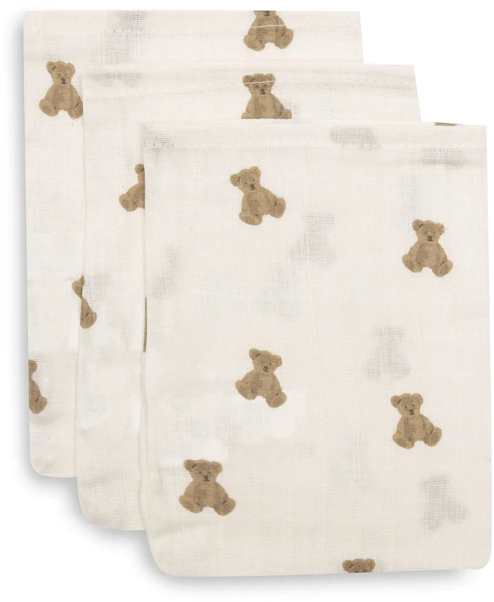 Jollein Hydrofiel Washandje Mini Teddy Bear