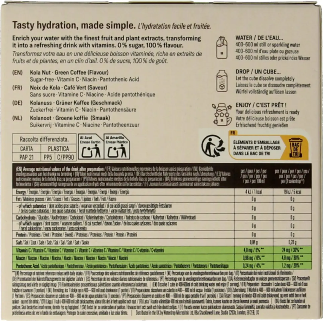 Waterdrop Microdrink Cola 12 Stuks - 25ml