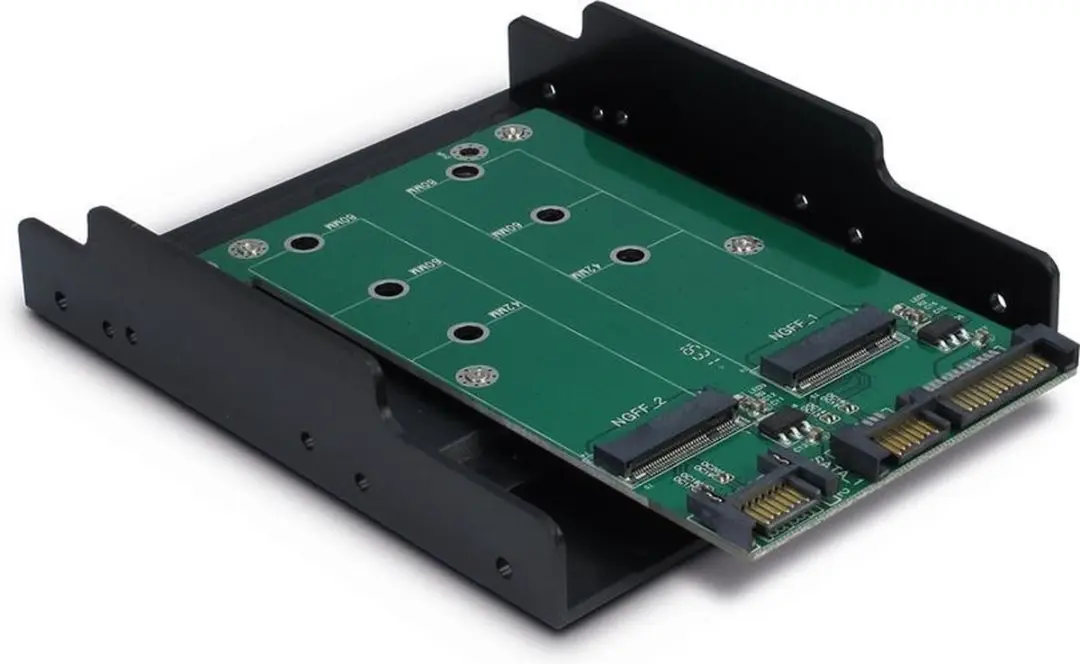 Inter-Tech KT005B Adapter 3,5" 2x M.2 SATA