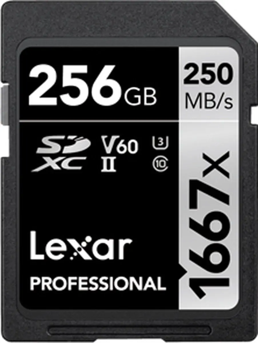 Lexar SDXC 256GB UHS-II Geheugenkaart