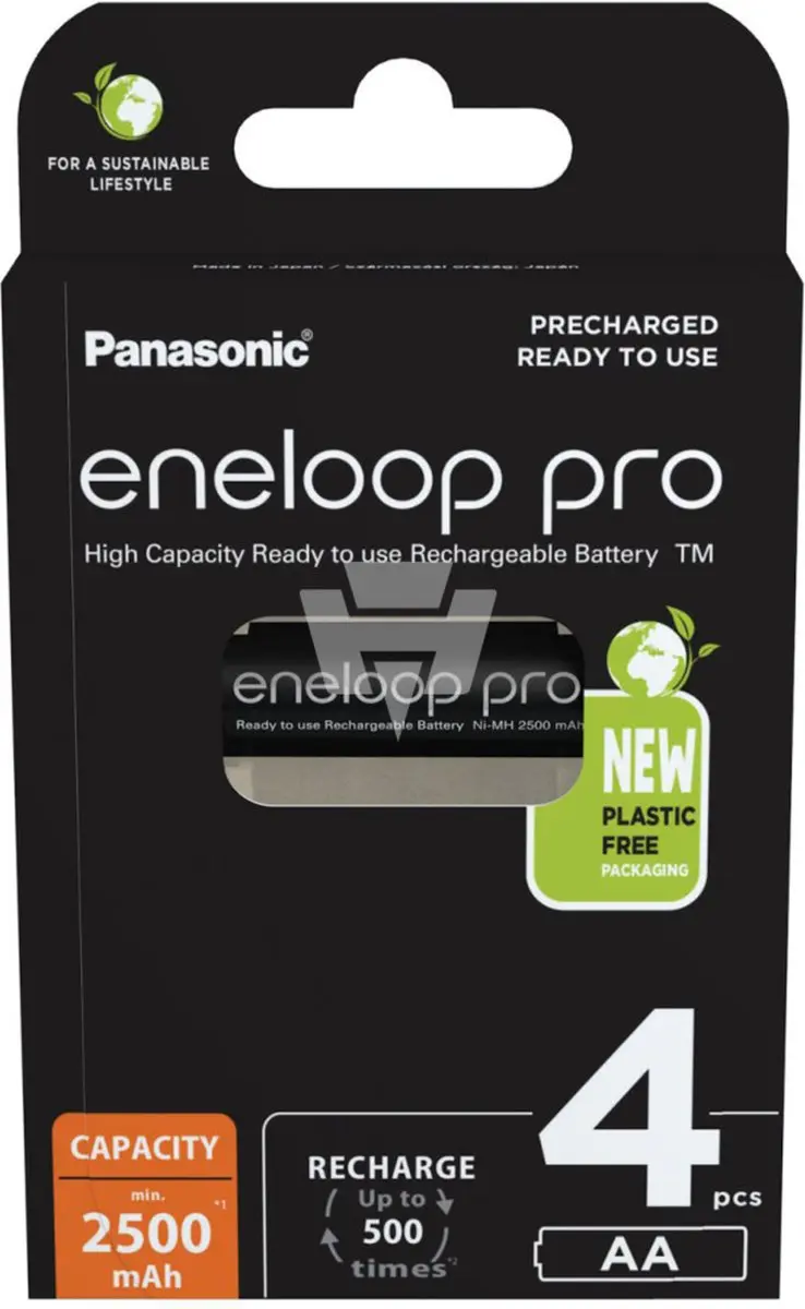 Sanyo eneloop Pro AA Oplaadbare Batterijen 2500mAh