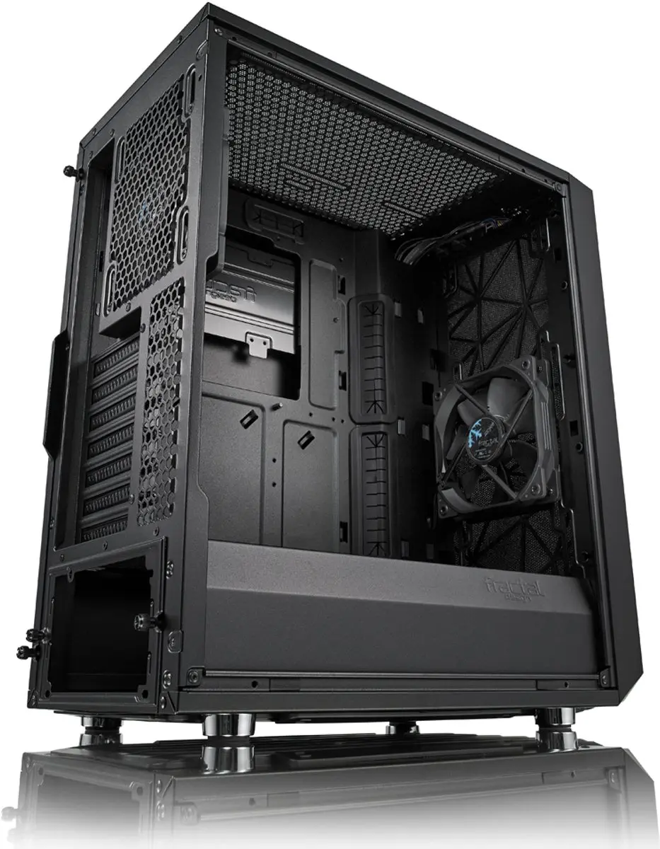 Fractal Design Mesh C Black ATX Behuizing - 2 Ventilatoren