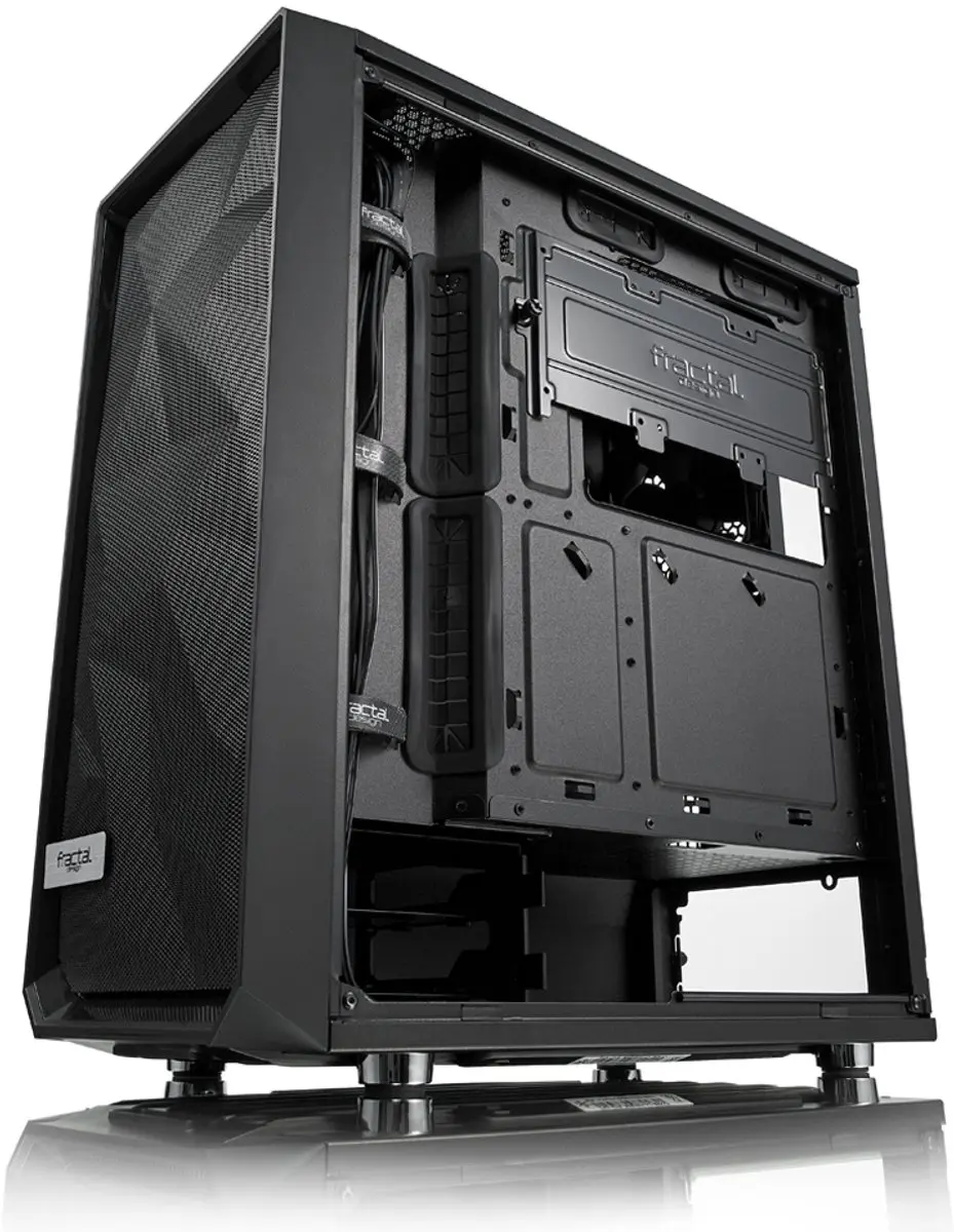 Fractal Design Mesh C Black ATX Behuizing - 2 Ventilatoren