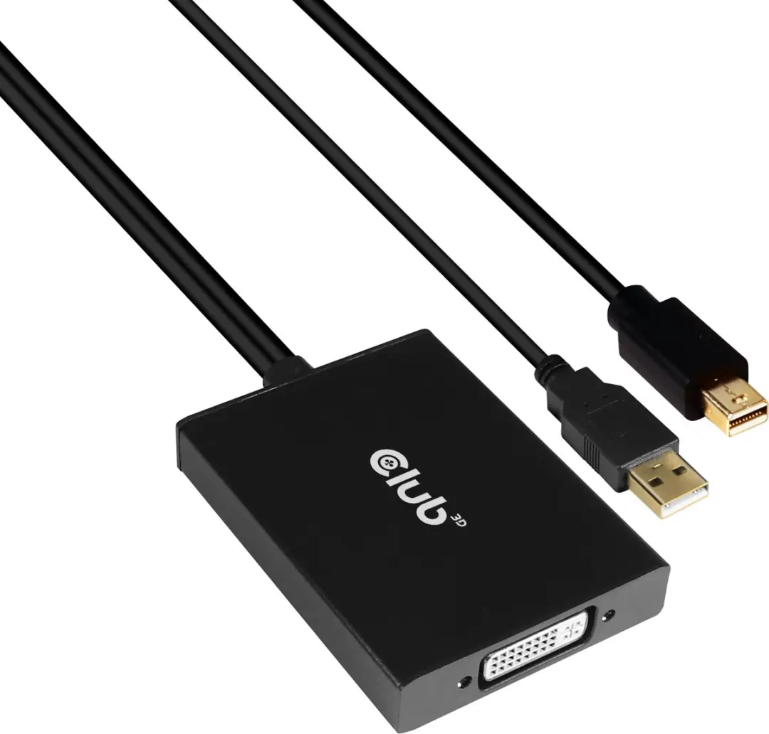 Club 3D CAC-1130 Mini DisplayPort naar Dual Link DVI Adapter - Zwart - afbeelding 4 van 6