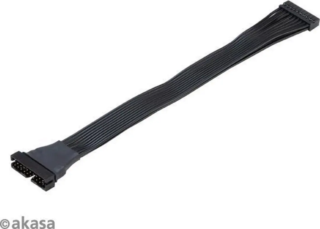 Akasa AK-CBUB45-15BK USB 3.0 Verlengkabel 15cm - afbeelding 2 van 2