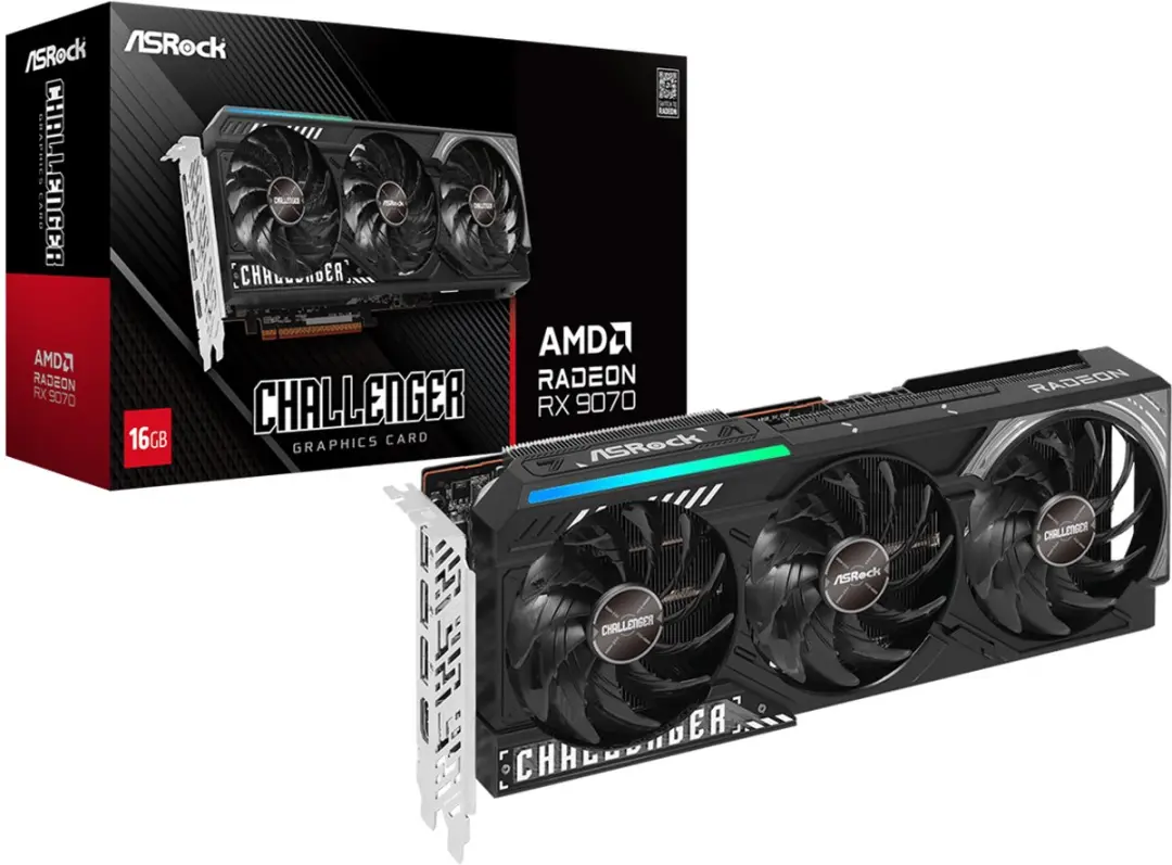 ASRock Radeon RX 9070 Challenger 16GB - PCIe 5.0
