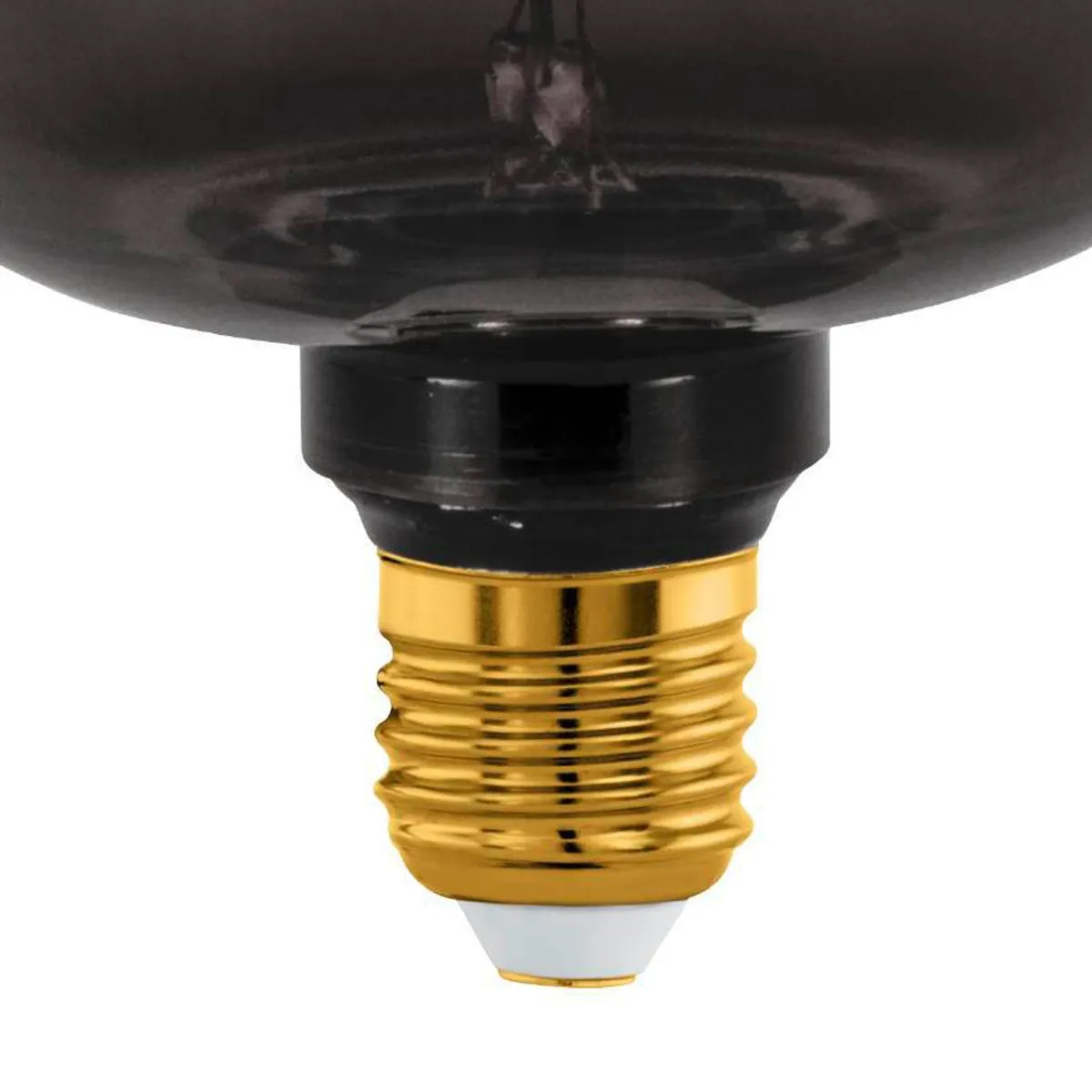 Eglo LED Lamp E27 Ø12,5cm G125 Rookglas - 4W 2000K Dimbaar