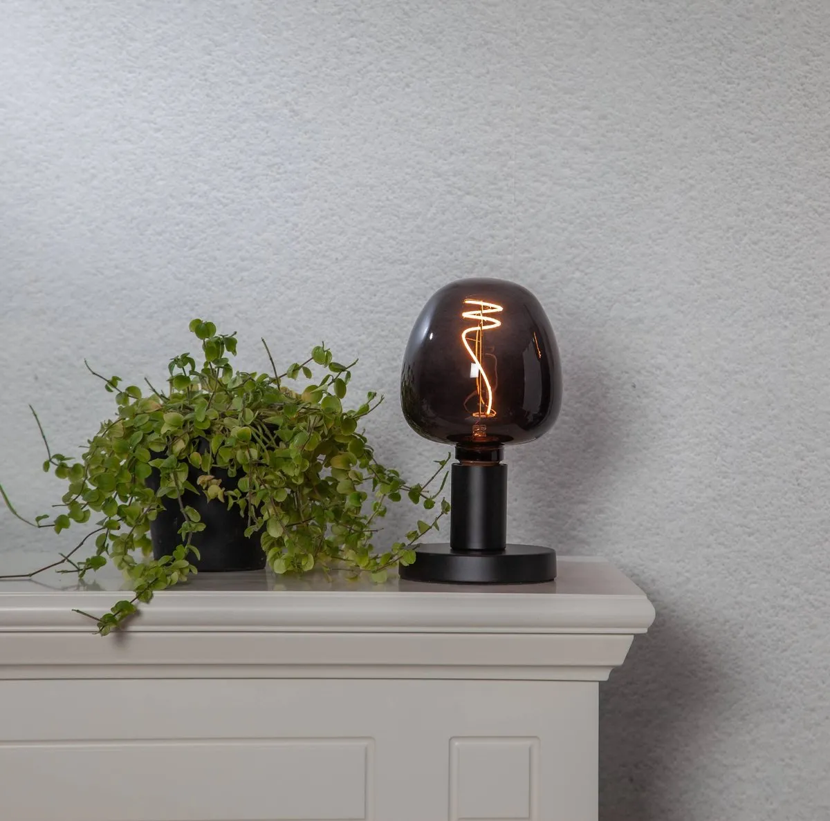Eglo LED Lamp E27 Ø12,5cm G125 Rookglas - 4W 2000K Dimbaar - afbeelding 6 van 6