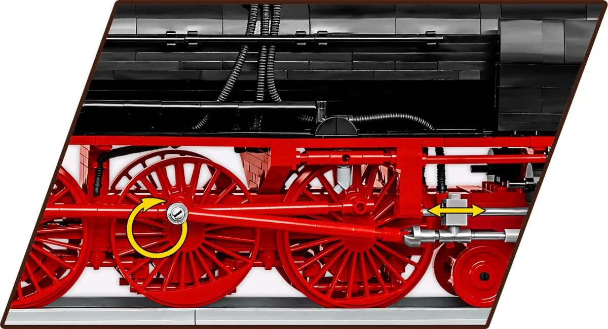 Cobi 6286 Stoomlocomotief & Waterkraan - 2721 Onderdelen - Meerkleurig