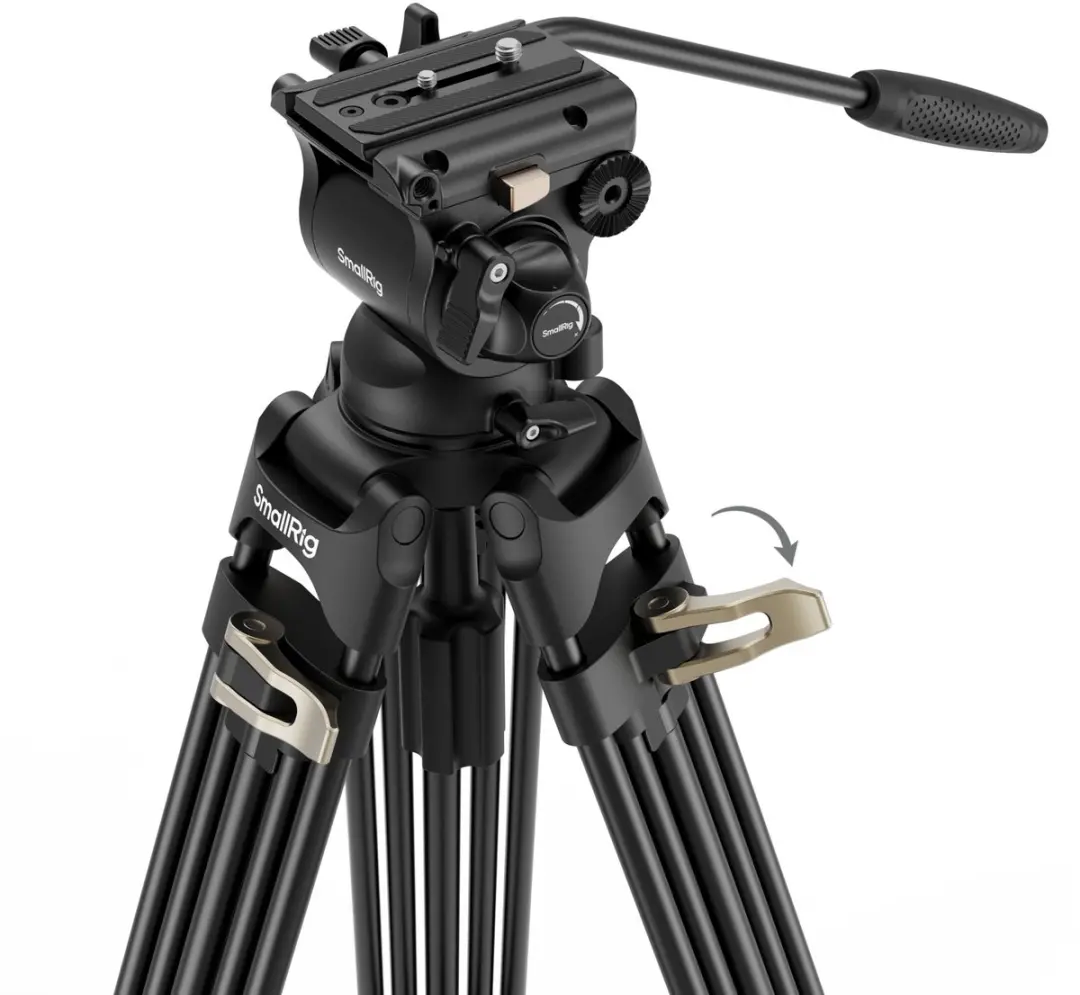 SmallRig 4686 Heavy-Duty Video Statief - Fluid Head - Zwart