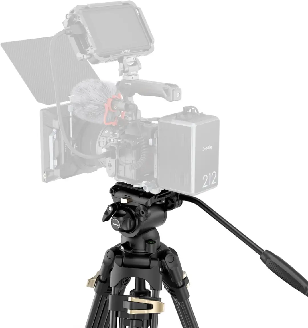 SmallRig 4686 Heavy-Duty Video Statief - Fluid Head - Zwart