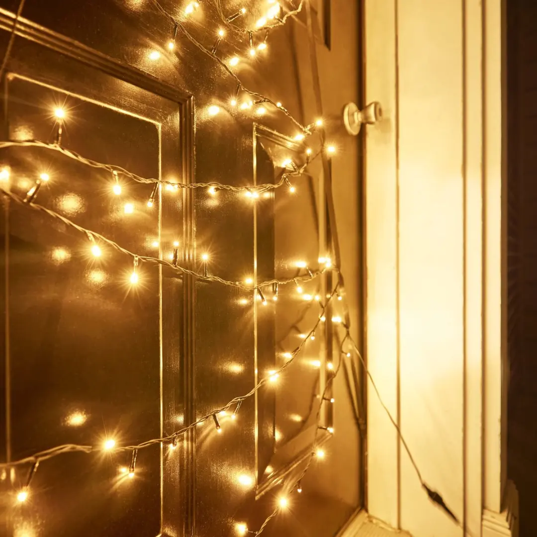 Fairybell Deurkerstboom 210cm - 120 LEDs Warm Wit