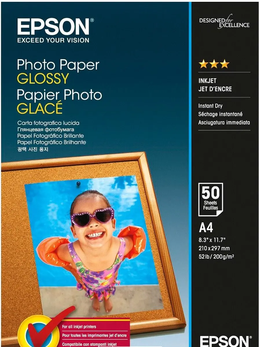 Epson Glanzend Fotopapier A4 - 50 Vel - EPSON_762860