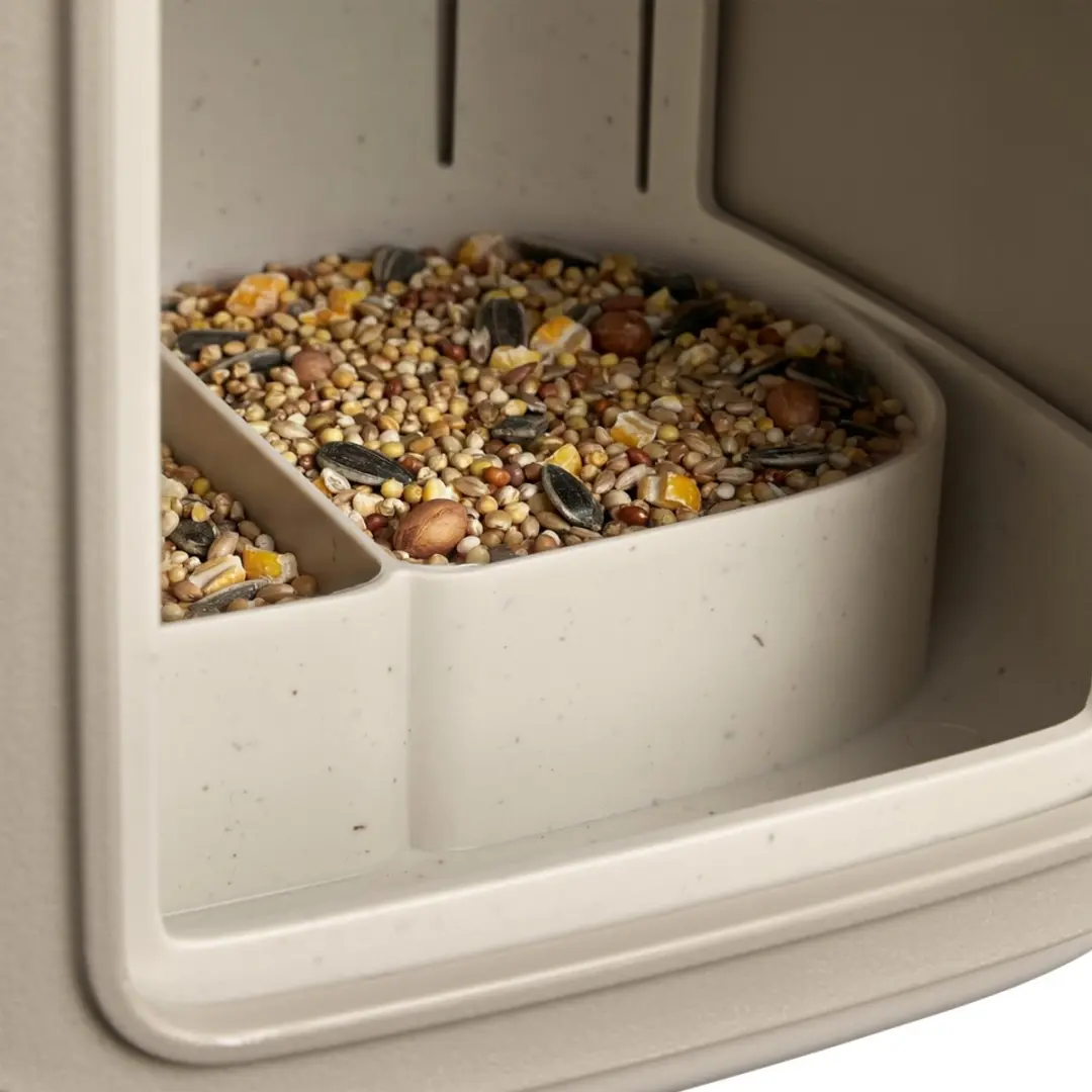 Elho Cosy Bird Feeder 18cm Vogelvoederhuisje - Paddenstoel Beige - afbeelding 6 van 6