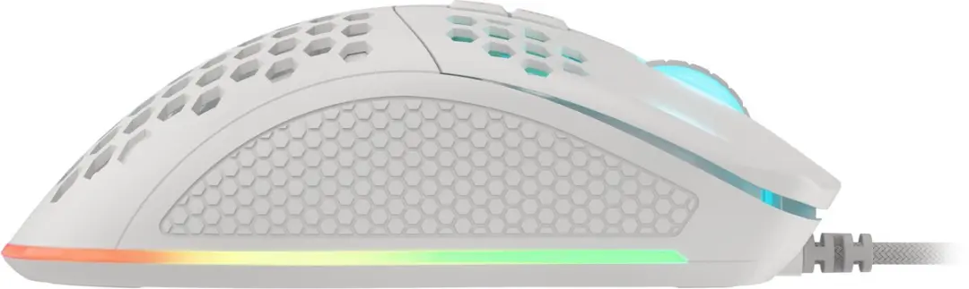 Genesis Krypton 555 NMG-1840 Muis - 7 Knoppen - Wit