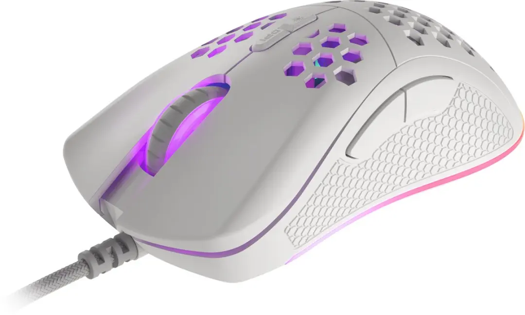 Genesis Krypton 555 NMG-1840 Muis - 7 Knoppen - Wit