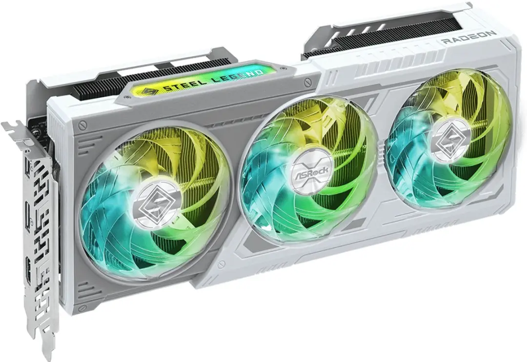 ASRock Radeon RX 9060 XT Steel Legend OC Videokaart 16GB GDDR6