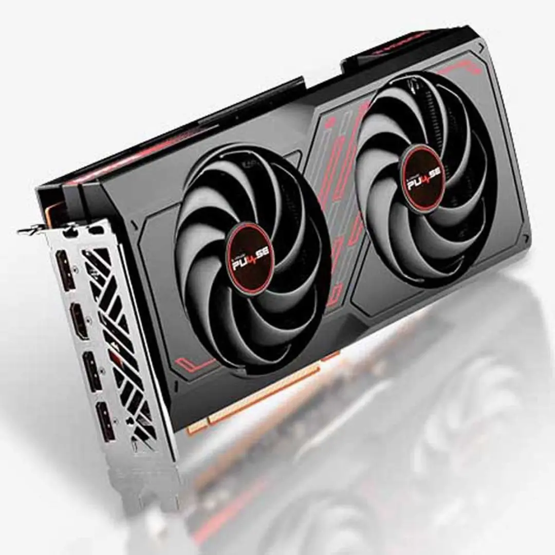 Sapphire Pulse RX7600 8GB Grafische Kaart - Zwart/Rood