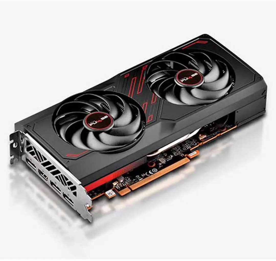 Sapphire Pulse RX7600 8GB Grafische Kaart - Zwart/Rood