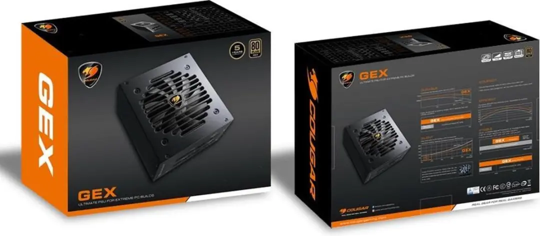 Cougar GEX750 Power Supply Unit 750W - Zwart