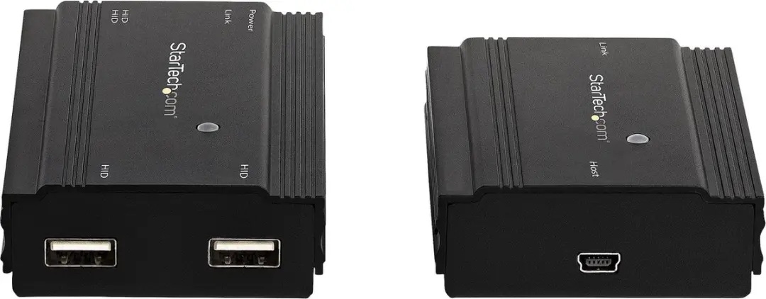 Startechcom USB2004EXT100 USB 2.0 Verlenger Hub - 4 Poorten - 100m - Zwart