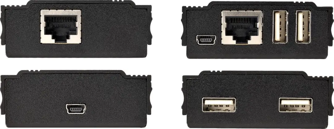 Startechcom USB2004EXT100 USB 2.0 Verlenger Hub - 4 Poorten - 100m - Zwart