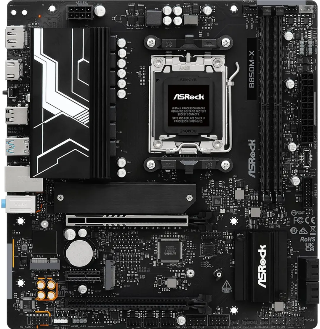ASRock B850M-X R2.0 AMD B850 Micro-ATX Moederbord