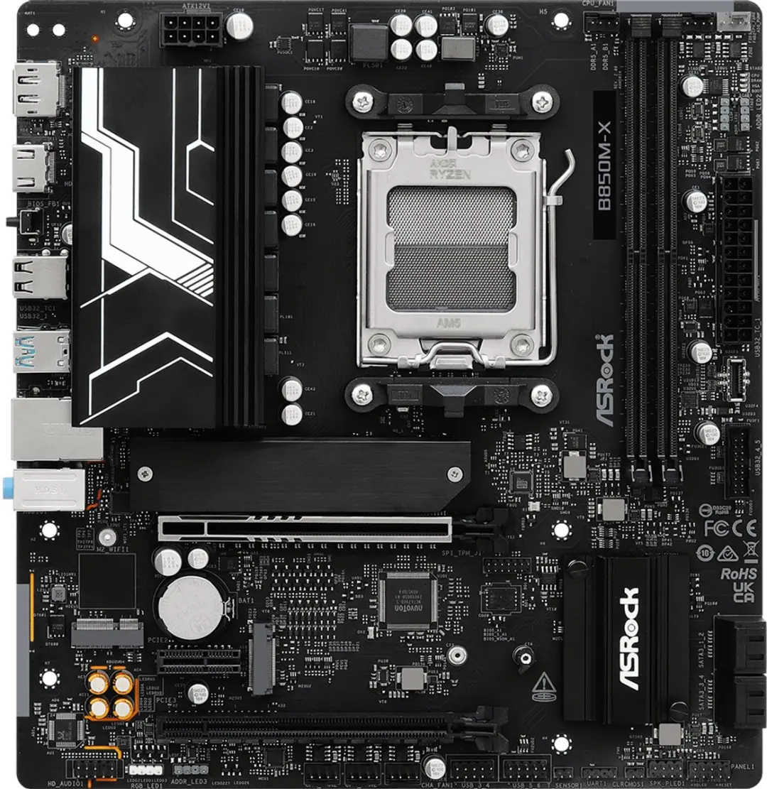 ASRock B850M-X R2.0 AMD B850 Micro-ATX Moederbord
