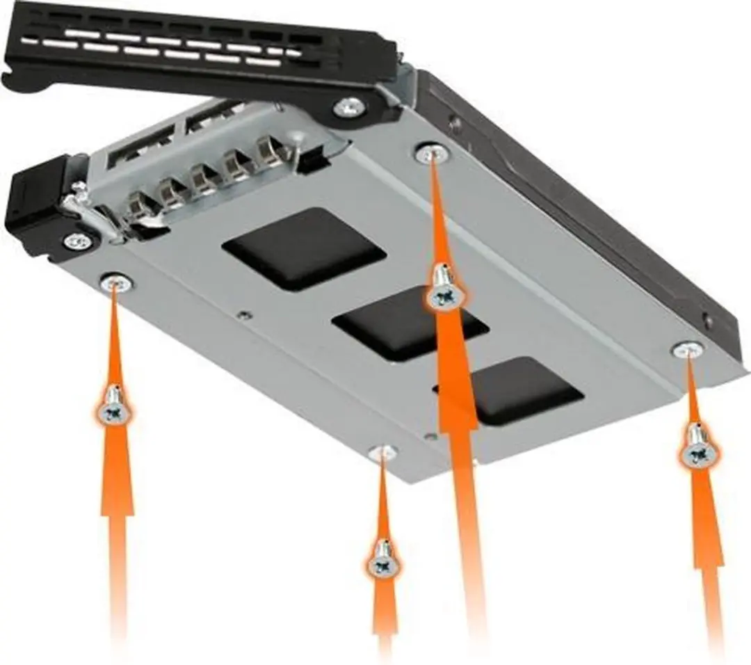 Icy Dock MB992TRAY-B Drive Bay Panel - Zwart/Zilver