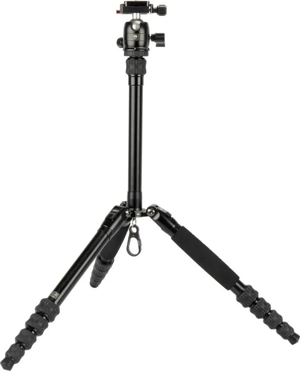 Sirui Traveler 5AX Aluminium Statief + B-00K Balhoofd - Zwart