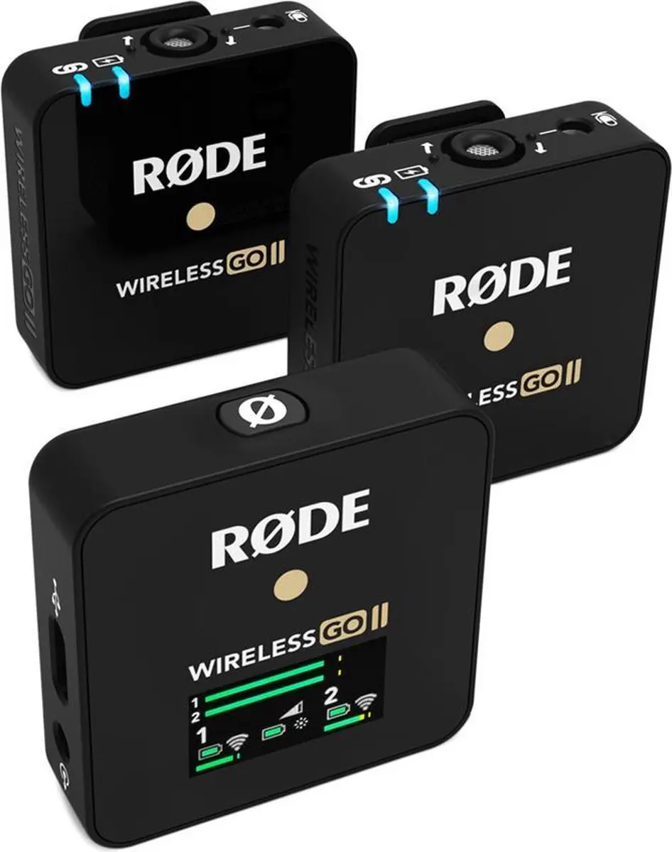 RØDE Wireless GO II 698813007110 Draadloos Microfoonsysteem - 2 Zenders