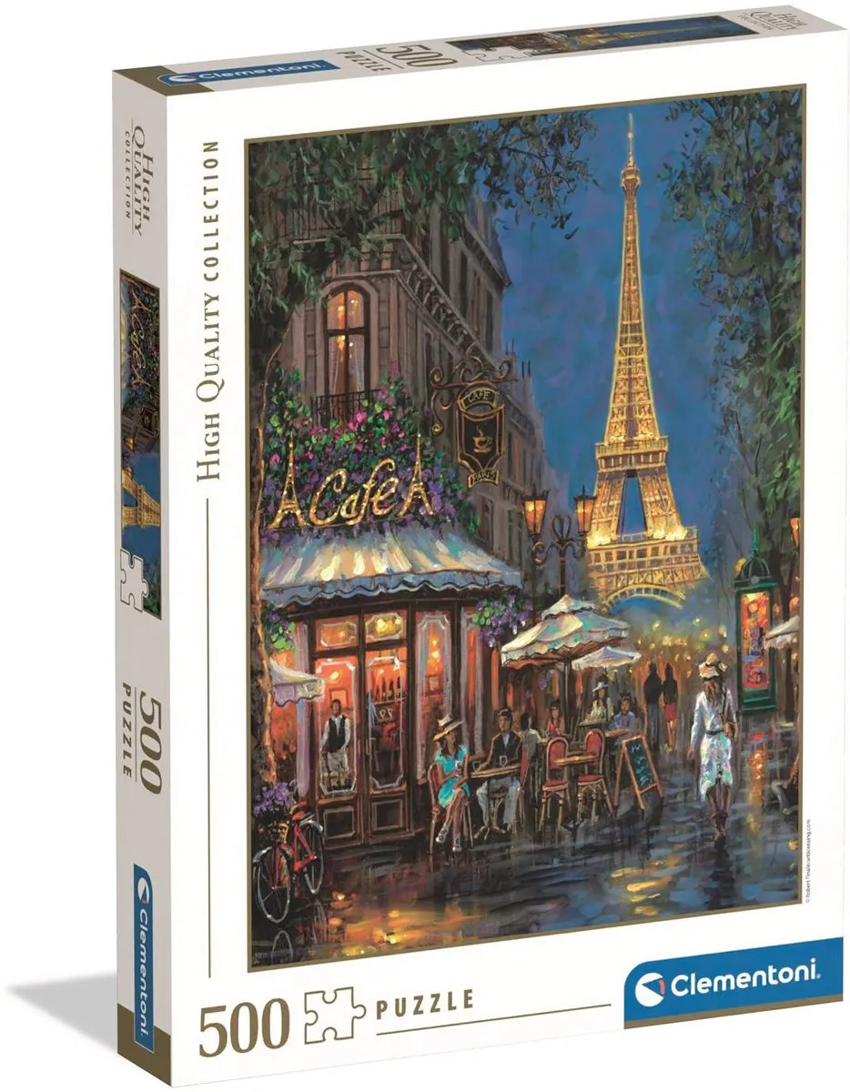 Clementoni Nacht Bij Het Eiffeltorentje Puzzel 500 Stuks - Multikleur
