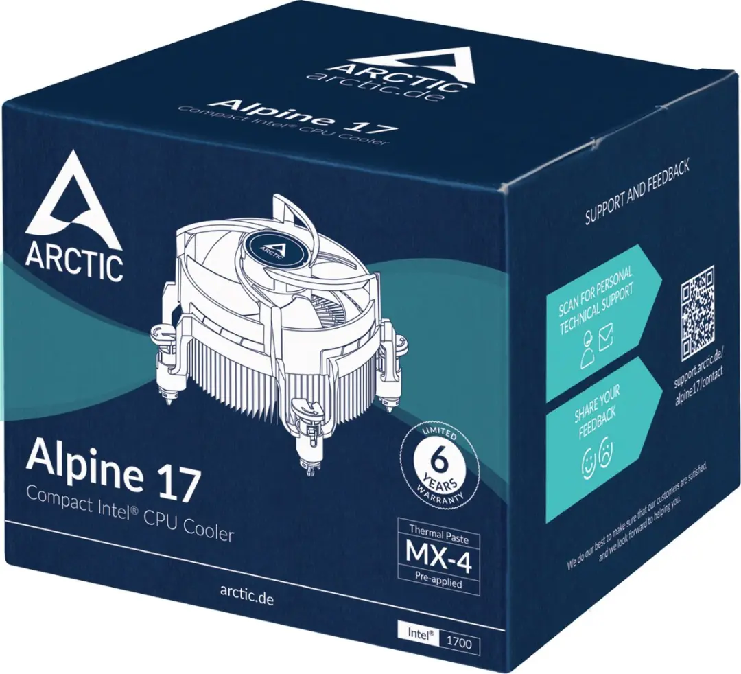 Arctic Alpine 17 ACALP00040A CPU-koeler - 9.2cm - LGA 1700