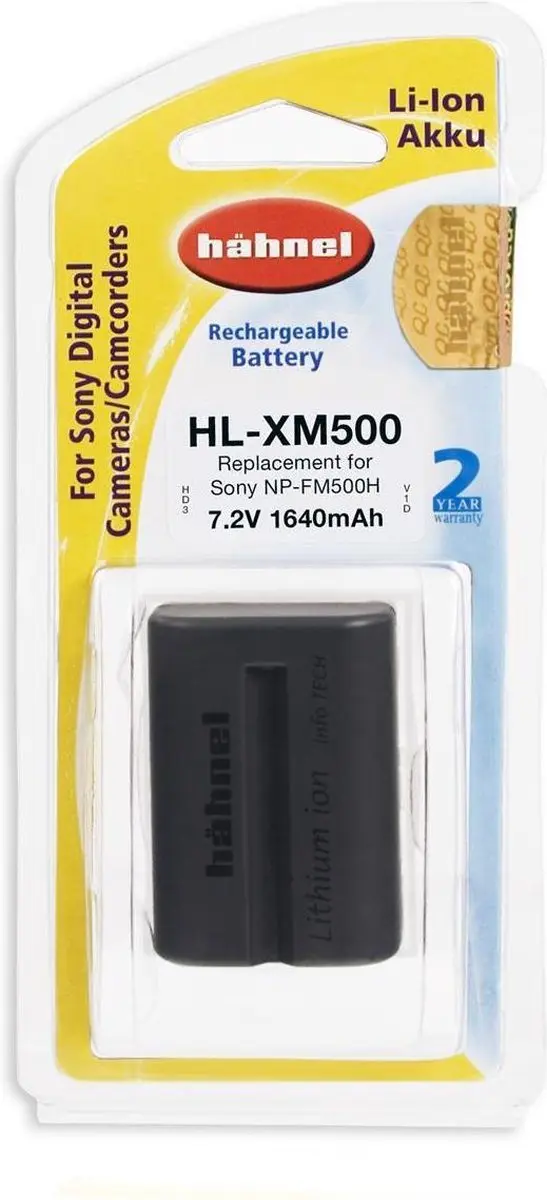 Hähnel HL-XM500 Li-Ion Accu 1500mAh