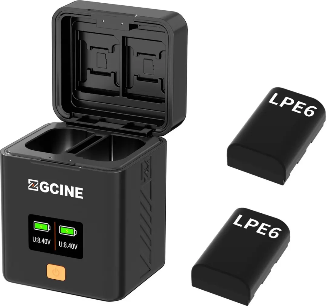 ZGCine Opladerkoffer voor Fujifilm NP-W235 - Zwart