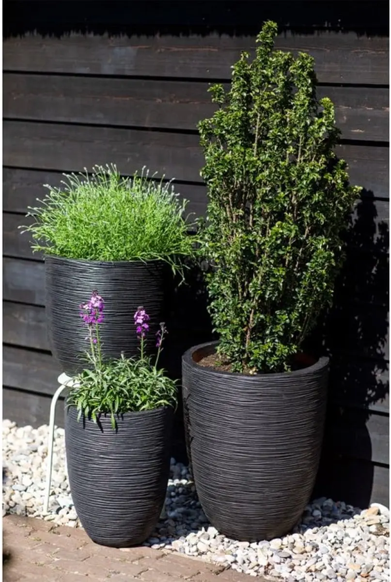 Capi Europe KBLR932 Bloempot Bol - 25L - Zwart