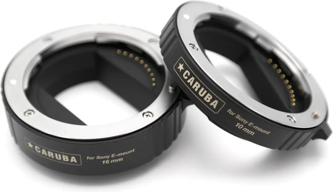 Caruba Extension Tubes Sony E-Serie - 10mm & 16mm - Zwart