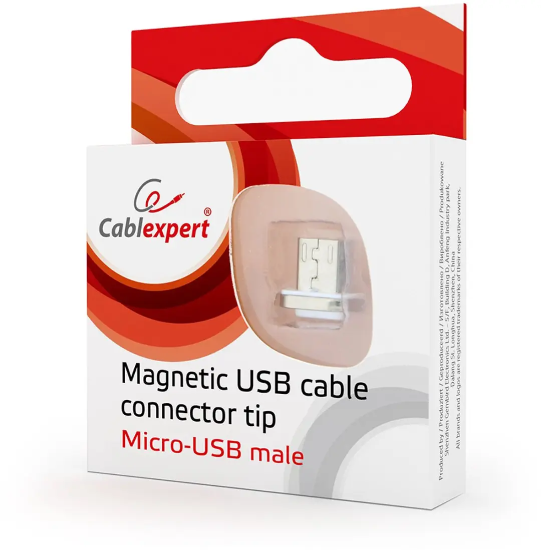 Cablexpert USB Micro-B Magneetconnector - Grijs